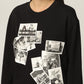 Chic Black Sweatshirt with Designer Emblem