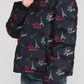 Chic Black Zip Jacket with Iconic Design