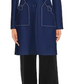 Elegant Embroidered Heart Wool Coat