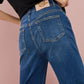 Chic Worn-Look Straight Leg Jeans