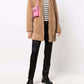 Elegant Beige Faux Fur Hooded Coat