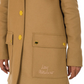 Elegant Beige Coat with Button Closure