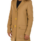 Elegant Beige Coat with Button Closure