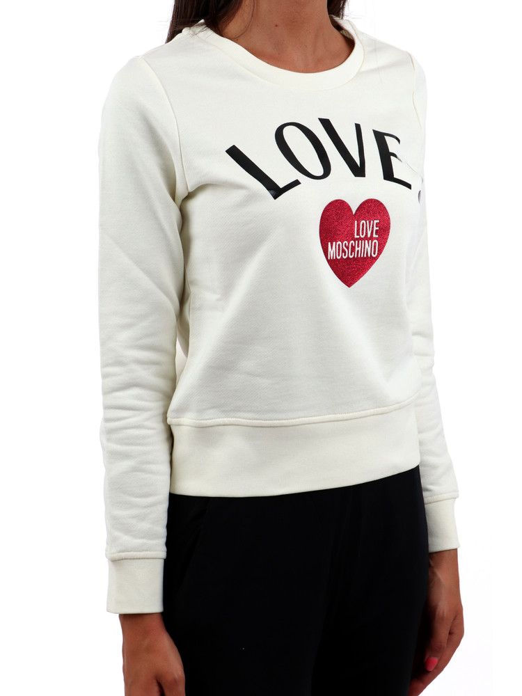 Chic Heart Glitter Crewneck Sweatshirt