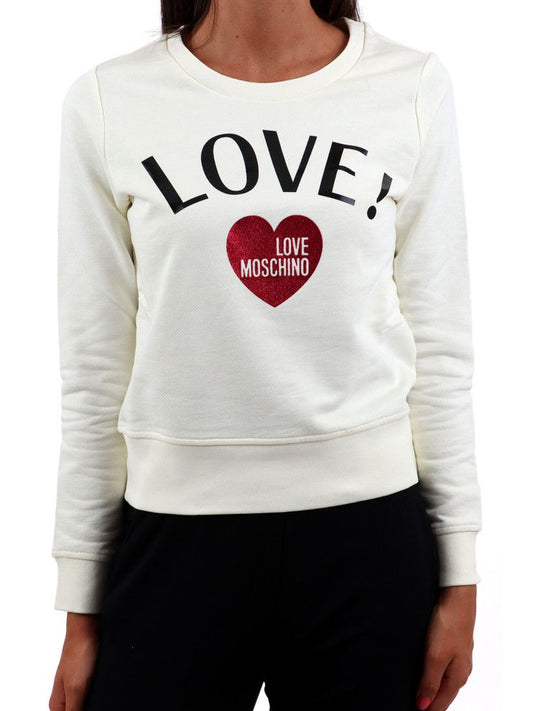 Chic Heart Glitter Crewneck Sweatshirt