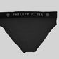 Sleek Black Swim Boxer with Iconic Logo