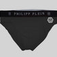 Sleek Black Swim Boxer with Iconic Logo