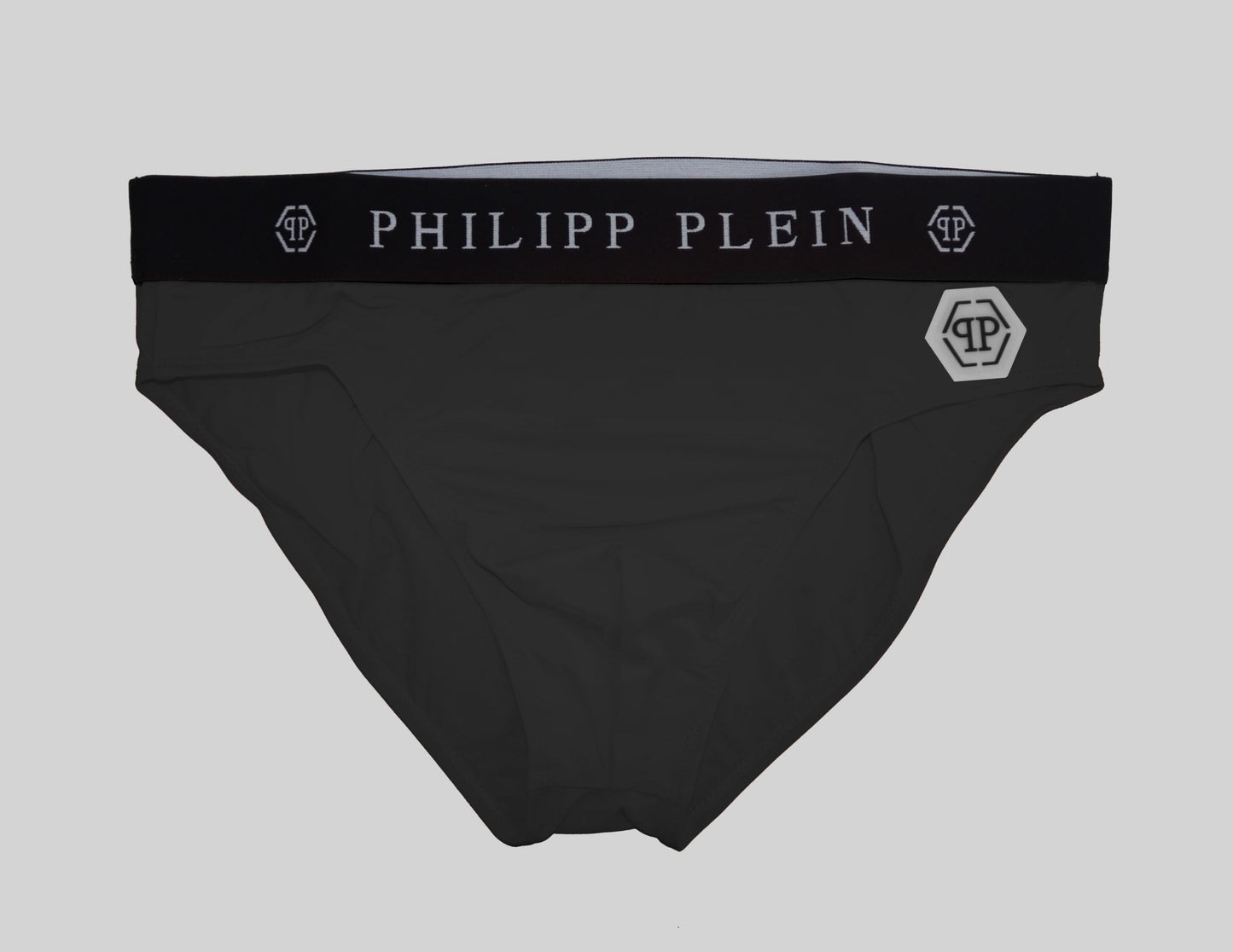 Sleek Black Swim Boxer with Iconic Logo