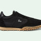 Elegant Black Shiny Mocassins with Logo Band