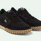 Elegant Black Shiny Mocassins with Logo Band