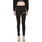 Chic Black Logo Track Leggings