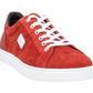 Radiant Red Leather Sneakers