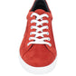 Radiant Red Leather Sneakers