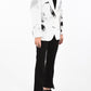Abstract Print Single-Breasted Jacket