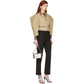 Chic Beige Cotton Poplin Blazer