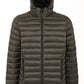 Elegant Quilted Hooded Men's Jacket