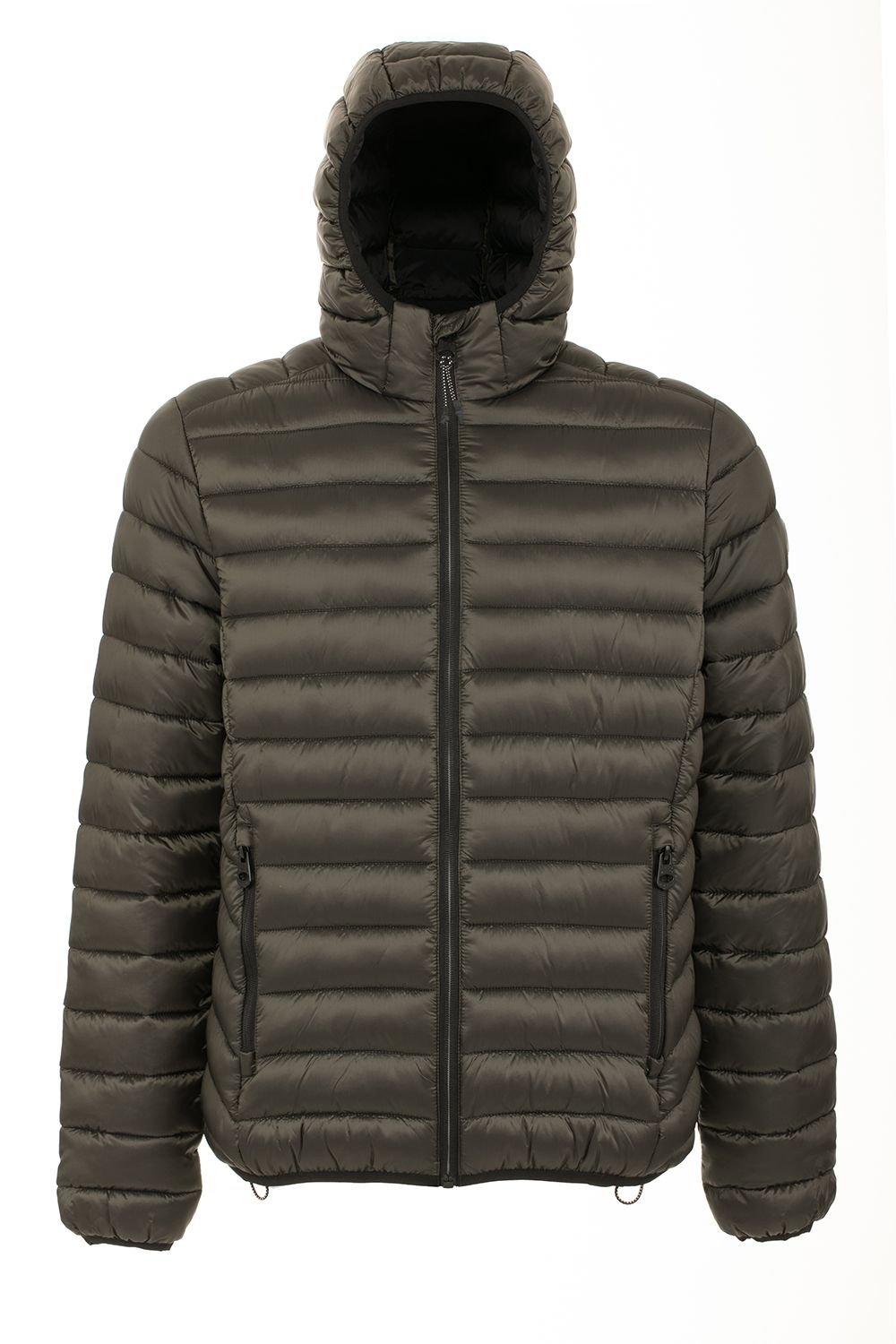 Elegant Quilted Hooded Men's Jacket