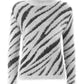 Chic High Collar Stripe Sweater