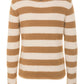 Chic Beige & White Logo Sweater