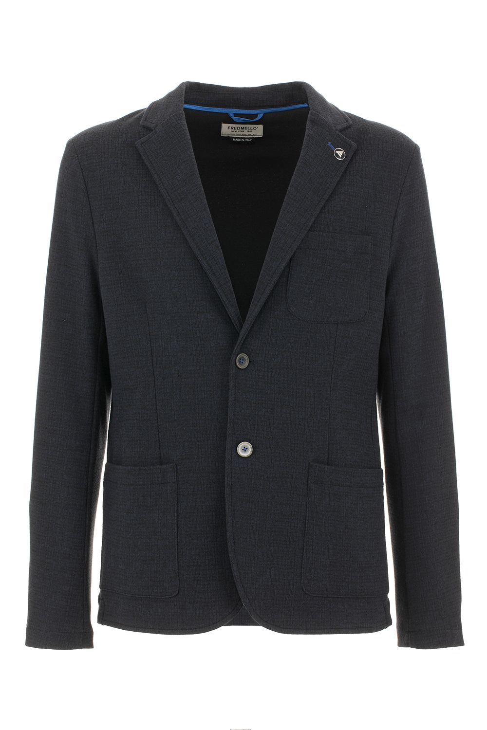 Elegant Blue Blazer with Classic Tailoring