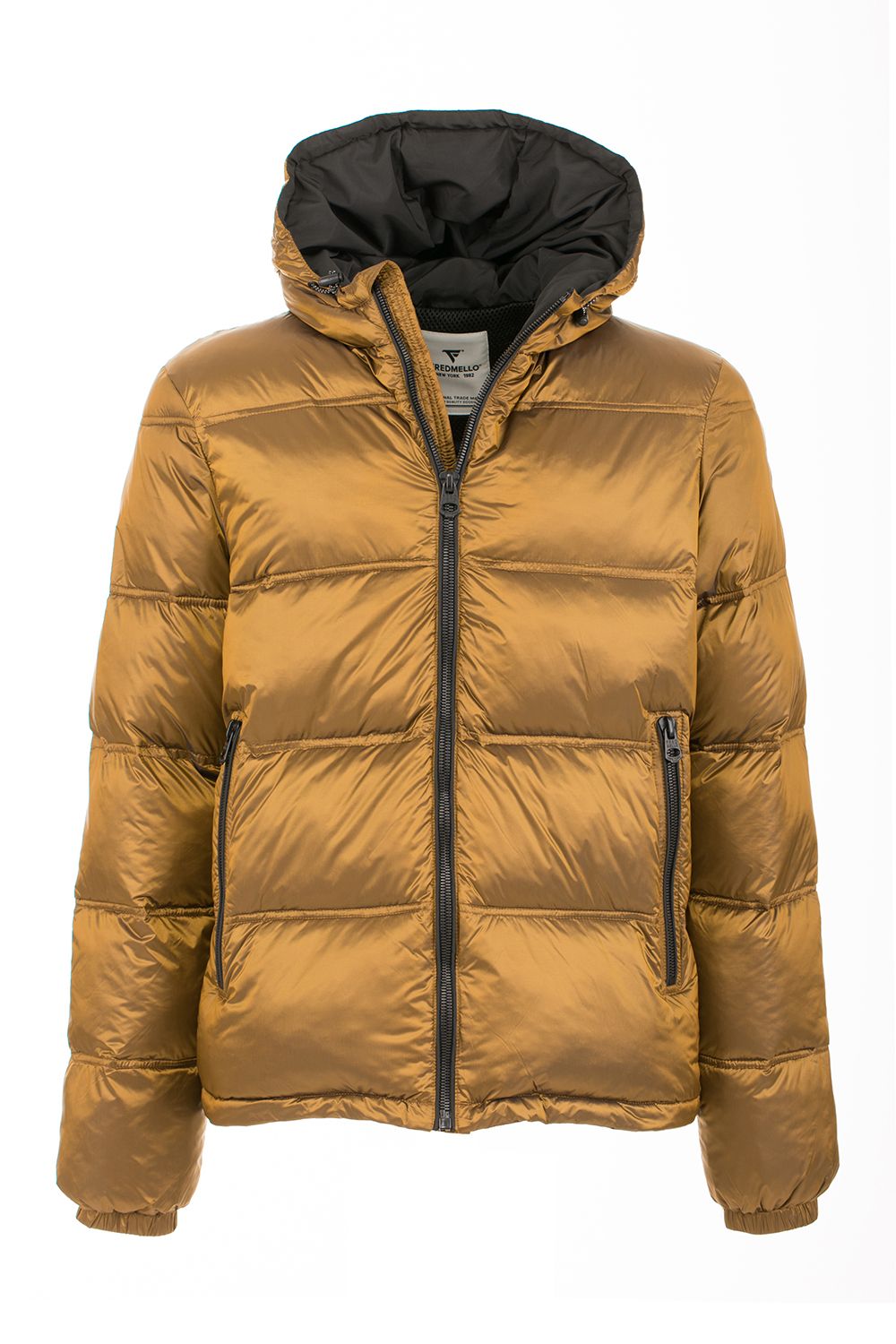 Chic Yellow Hooded Men's Down Jacket