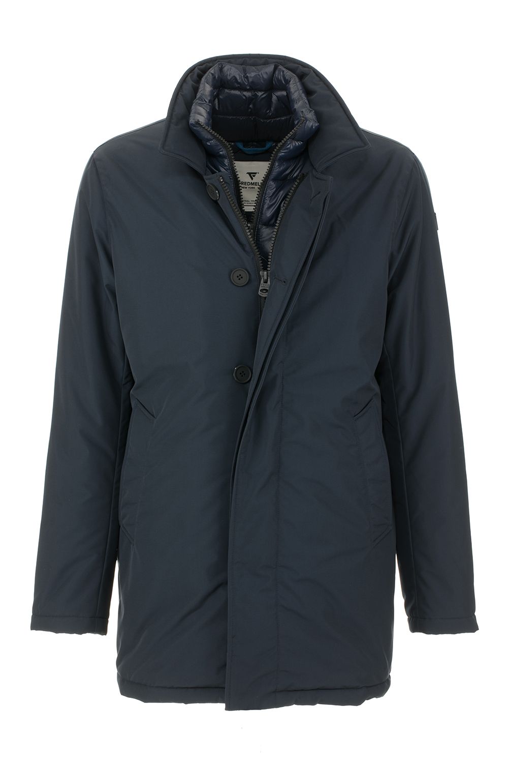 Sleek Blue Technical Men's Jacket