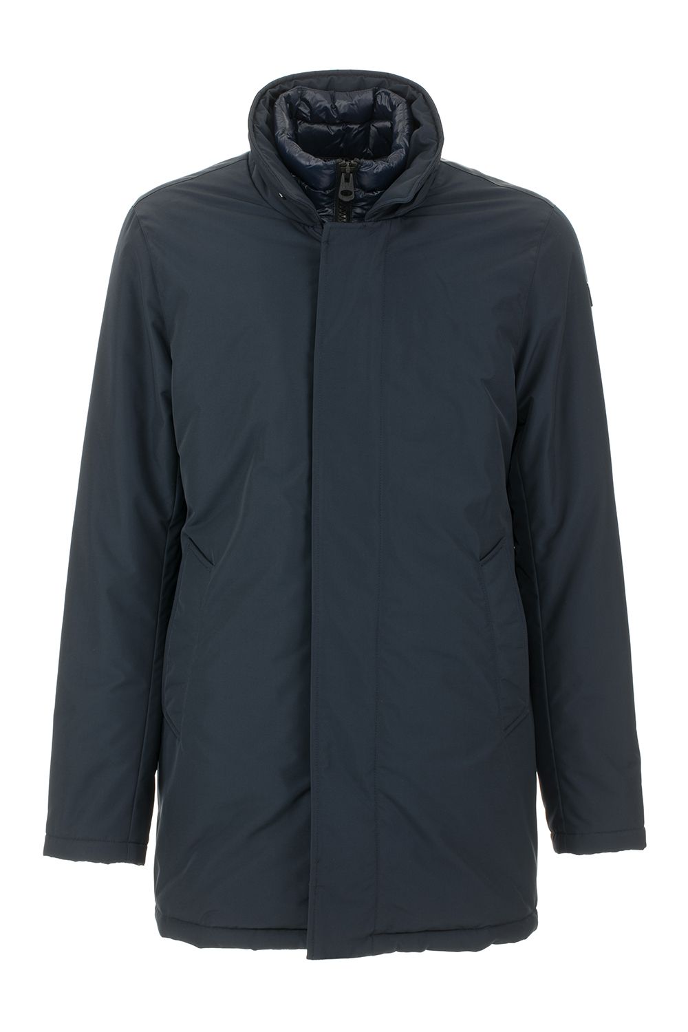 Sleek Blue Technical Men's Jacket