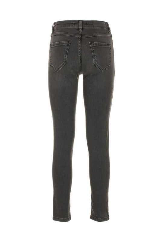 Chic Grey Imperfect Denim Elegance