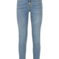 Chic Light Blue Elasticized Denim