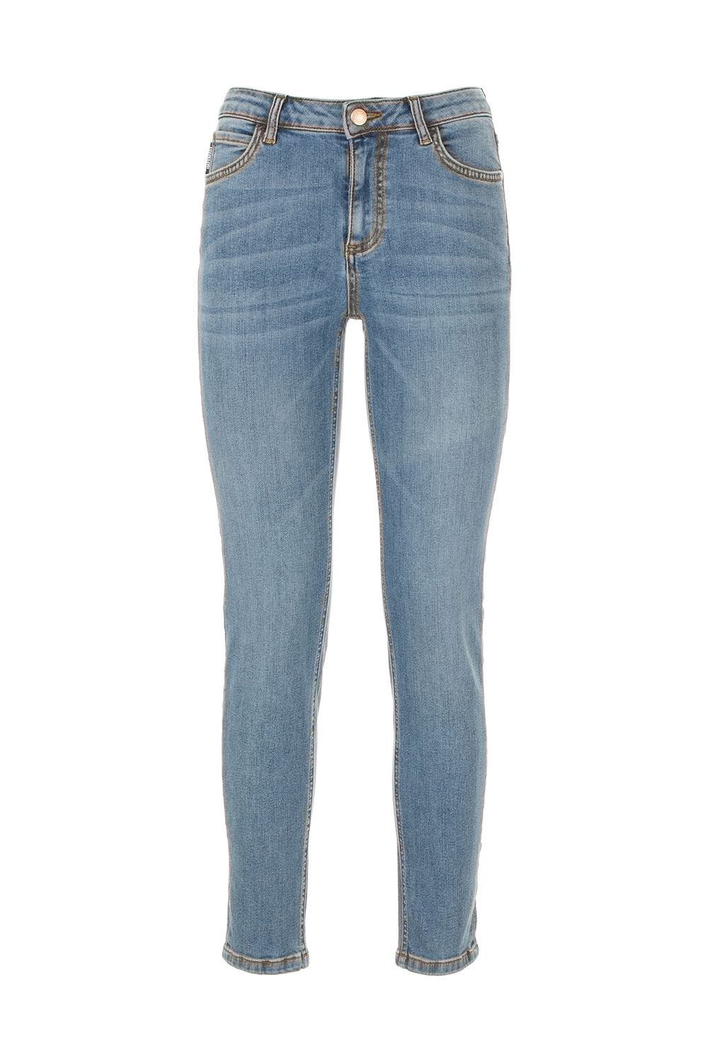 Chic Light Blue Elasticized Denim