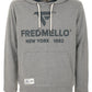 Elegant Grey Cotton Hoodie with Logo