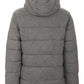 Urban Gray Men's Down Jacket with Hood