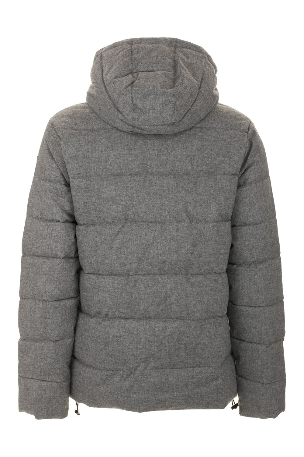 Urban Gray Men's Down Jacket with Hood