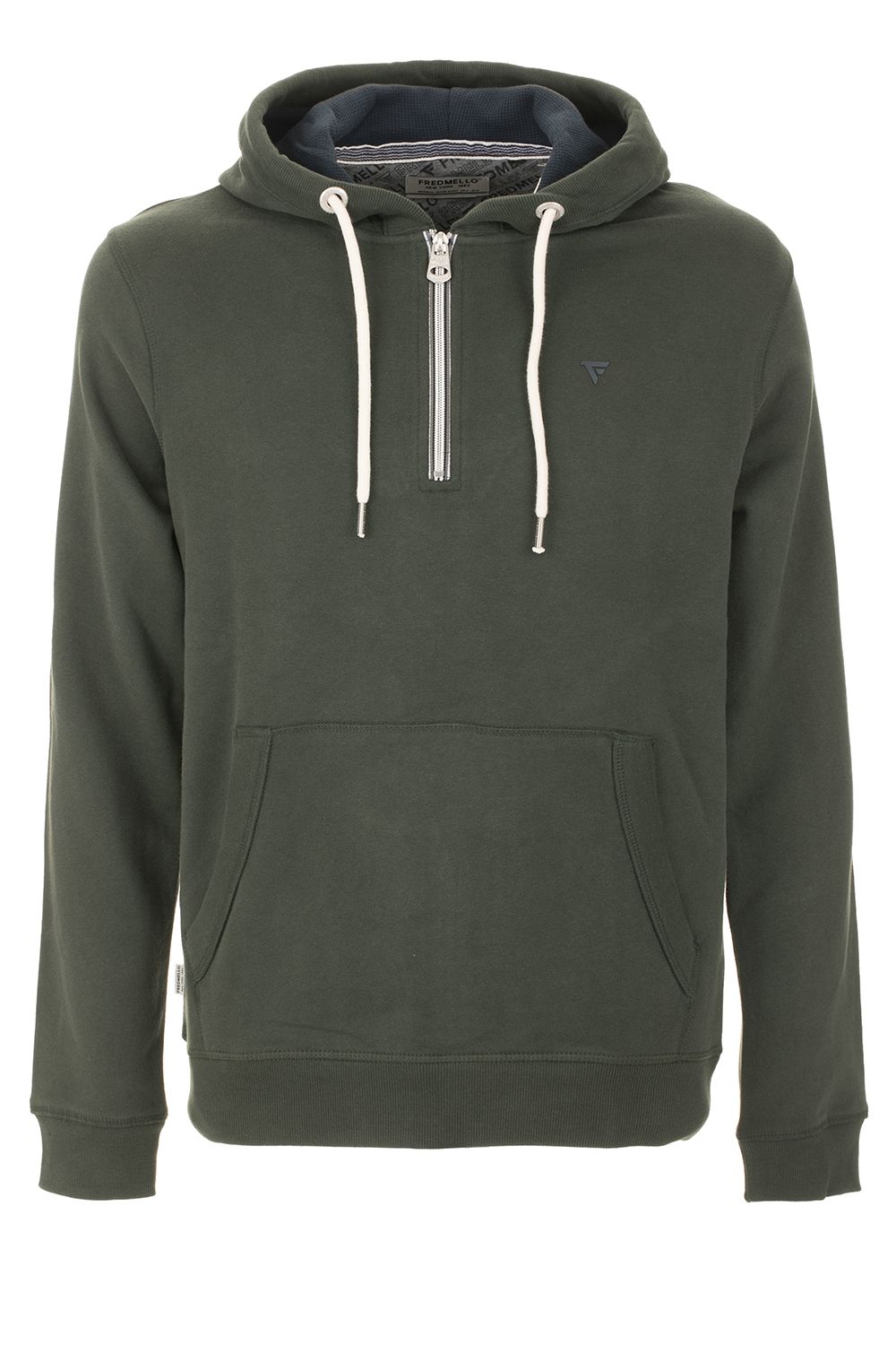 Classic Green Zip Hoodie For Men