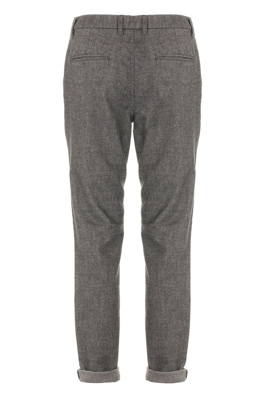 Elegant Blue Men's Trousers - Regular Fit