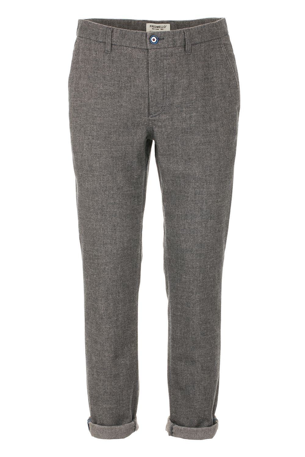 Elegant Blue Men's Trousers - Regular Fit