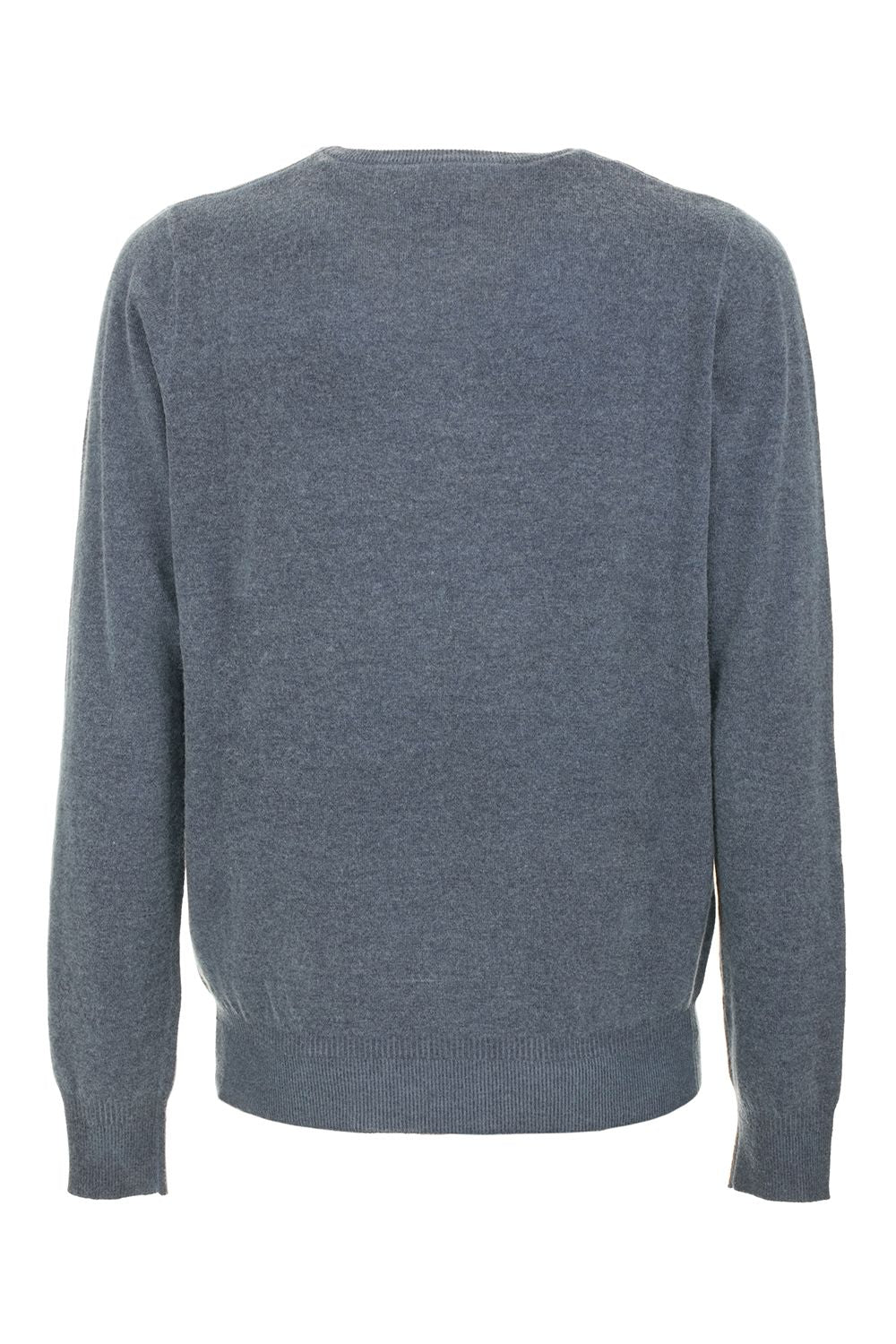 Elegant Crewneck Wool Blend Sweater