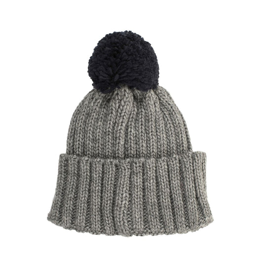 Chic Pompom Wool Blend Men's Hat