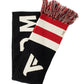 Multicolor Fringe Logo Scarf in Wool Blend