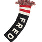 Multicolor Fringe Logo Scarf in Wool Blend