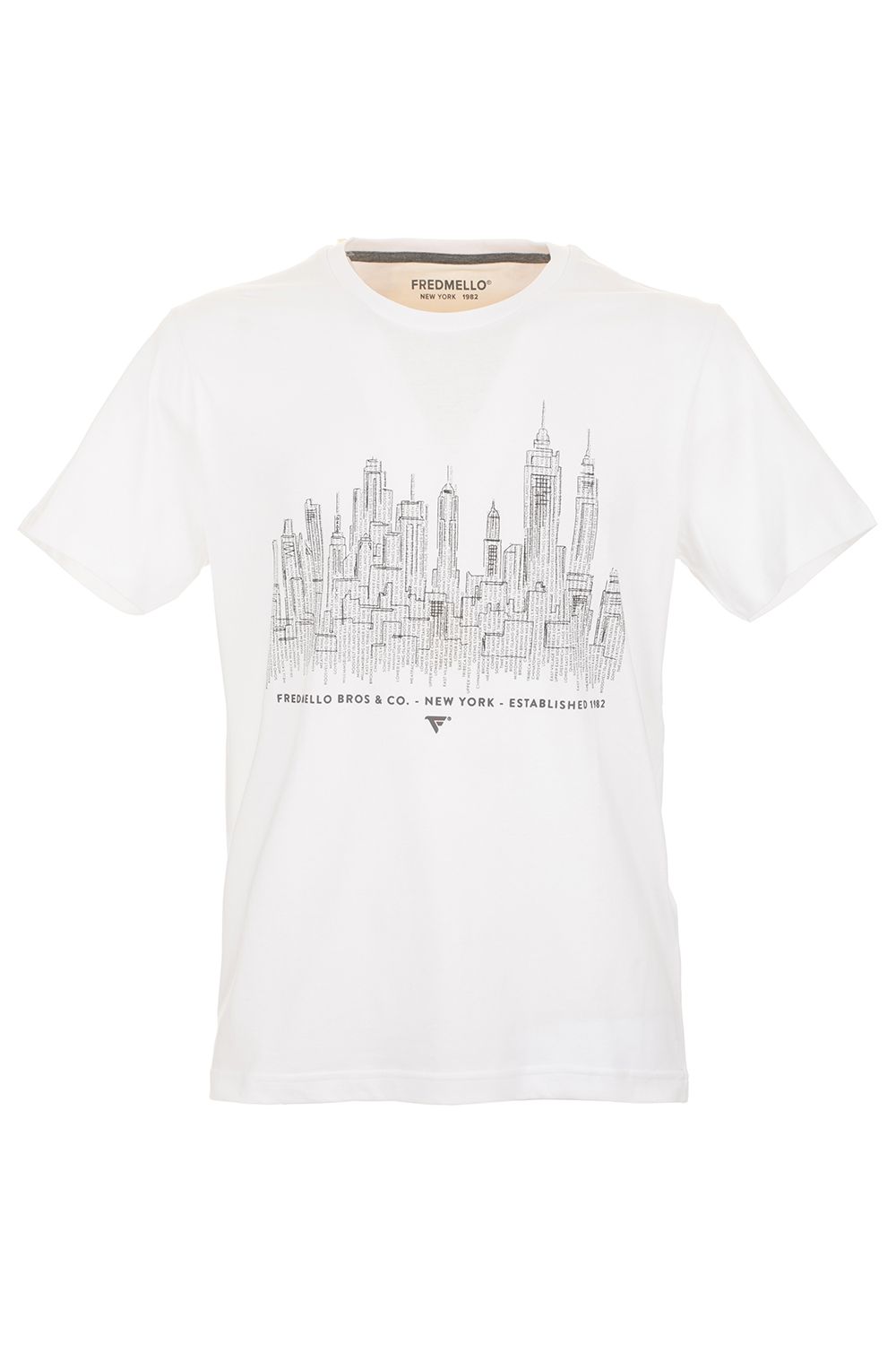 Chic White Tee with Signature Front Design