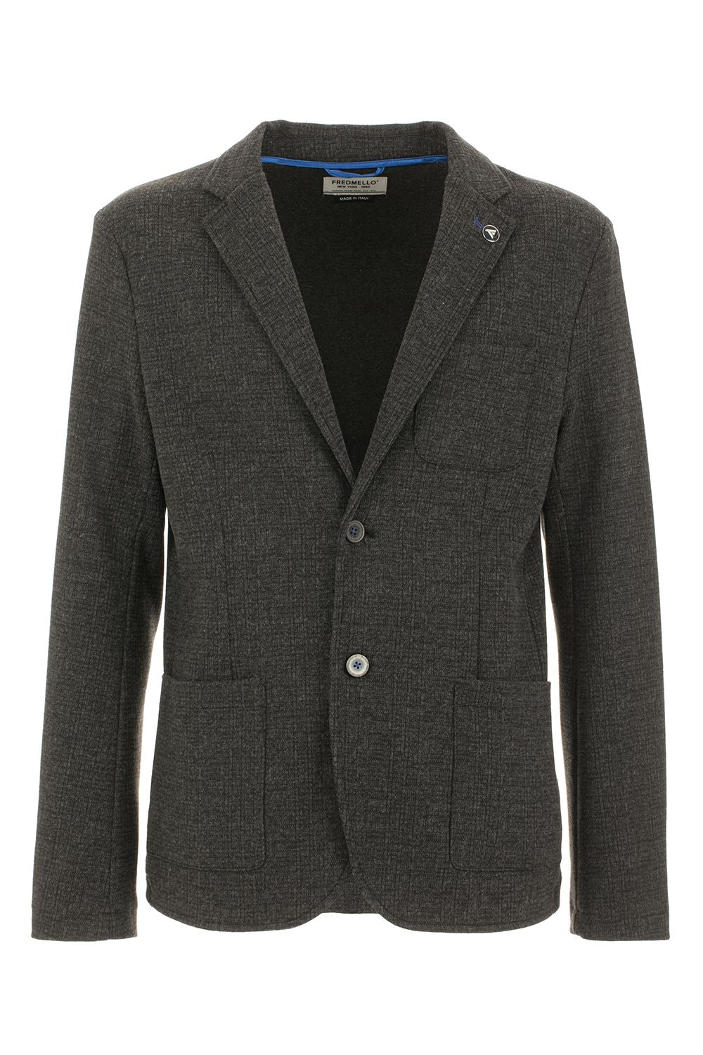 Elegant Two-Button Cotton Blend Jacket