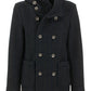 Sophisticated Blue Textured Coat for Men