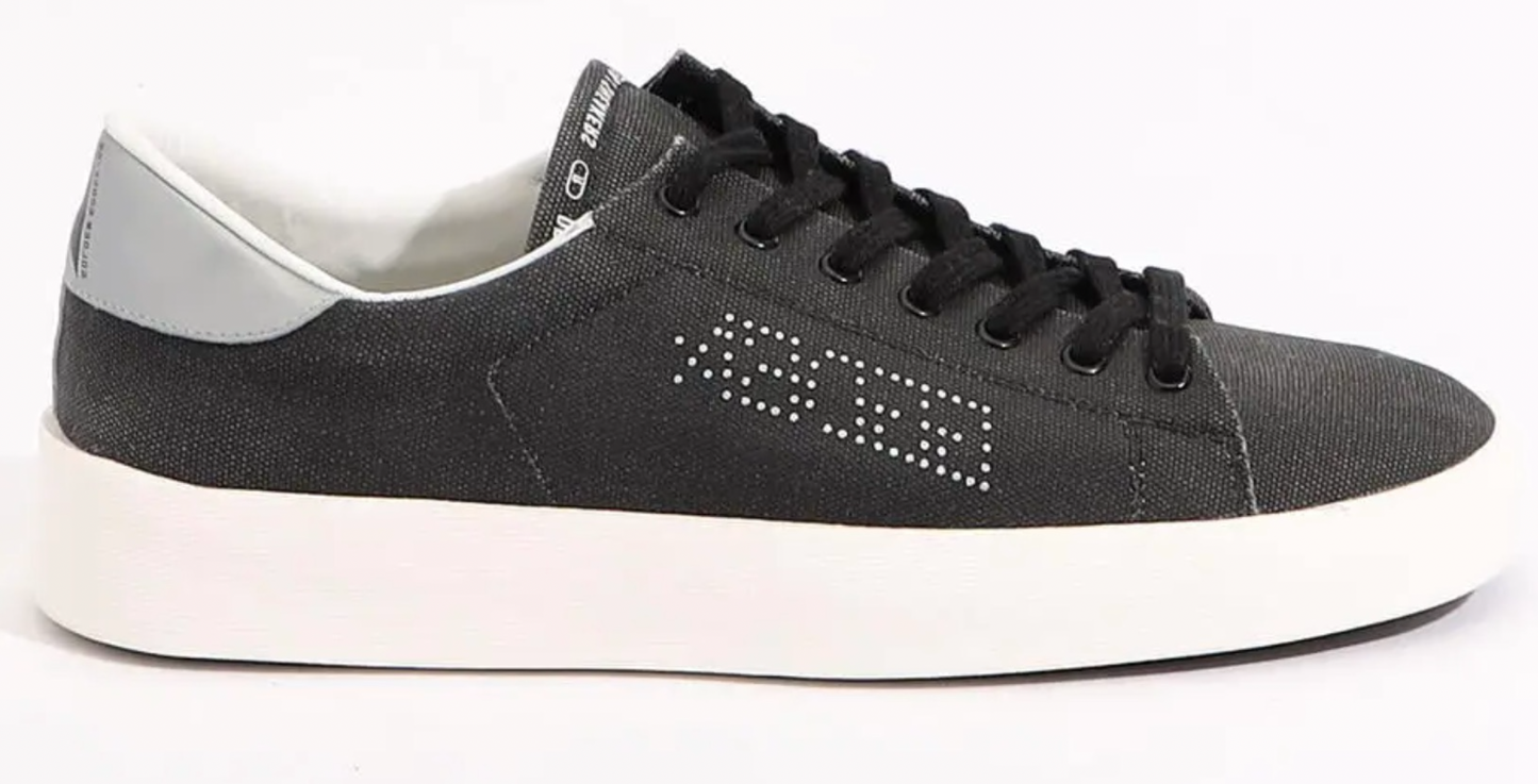 Black & White Leather Sneakers