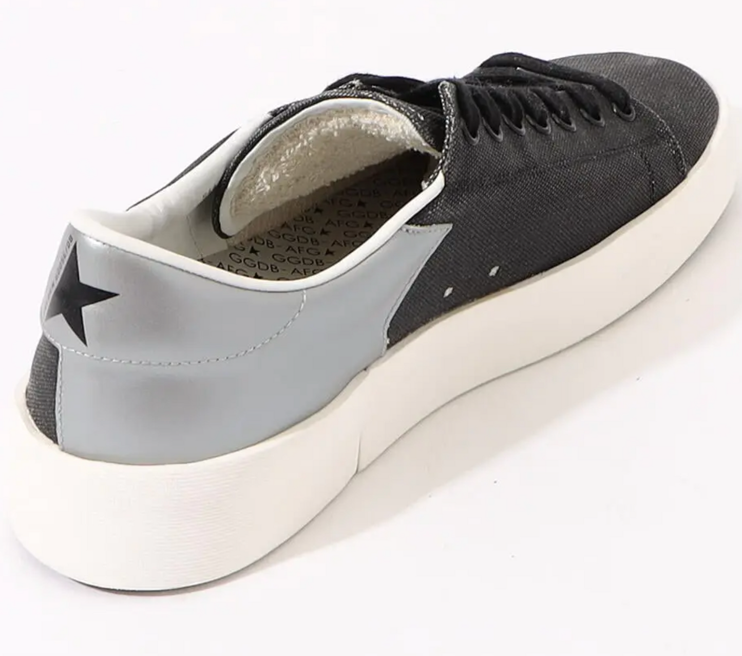 Black & White Leather Sneakers