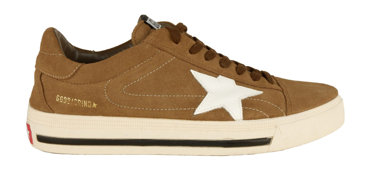 Exclusive Brown & White Vulcanized Sneakers