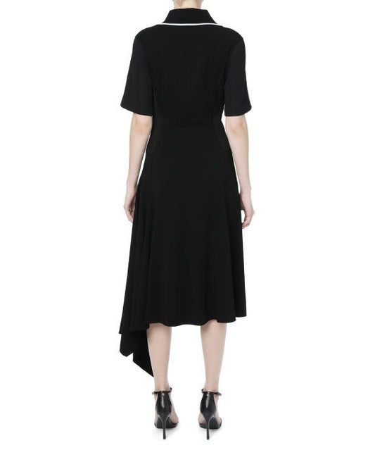 Elegant Long Asymmetrical Polo Dress