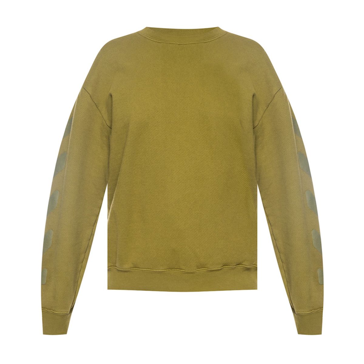 Embossed Crewneck Cotton Terry Sweatshirt