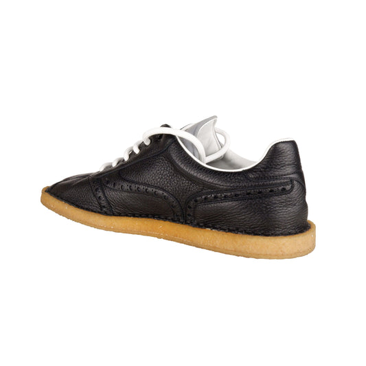 Sleek Deerskin Reflex Sneakers