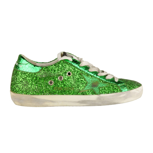 Emerald Glitz Designer Sneakers